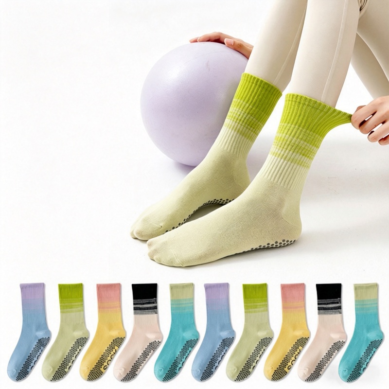 Yoga Of Fitness - Dreamlikelin 1 Paar Damen-Yoga-Socken, Wadenlange Socken