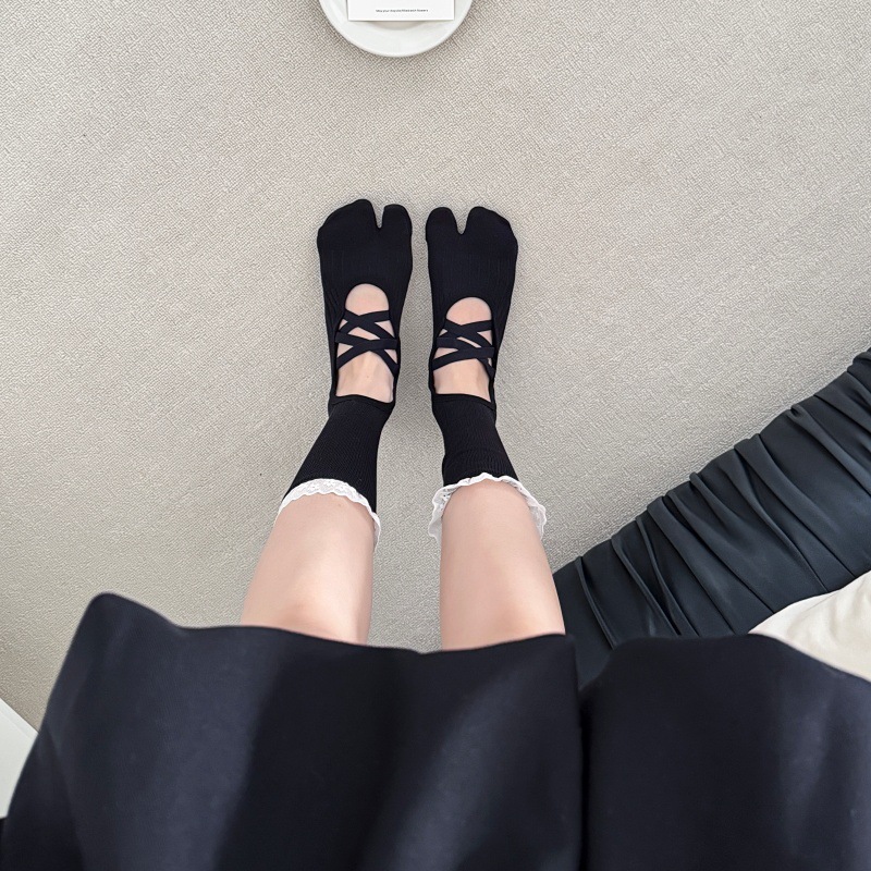 Yoga-Socken mit Spitzenbesatz  – Yoga Of Fitness Bewertung und Preis