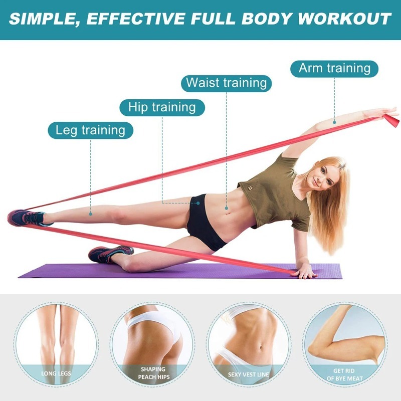 Natürliche Latex-Widerstandsbä – Yoga Fitness Resistance Band Bewertung und Preis