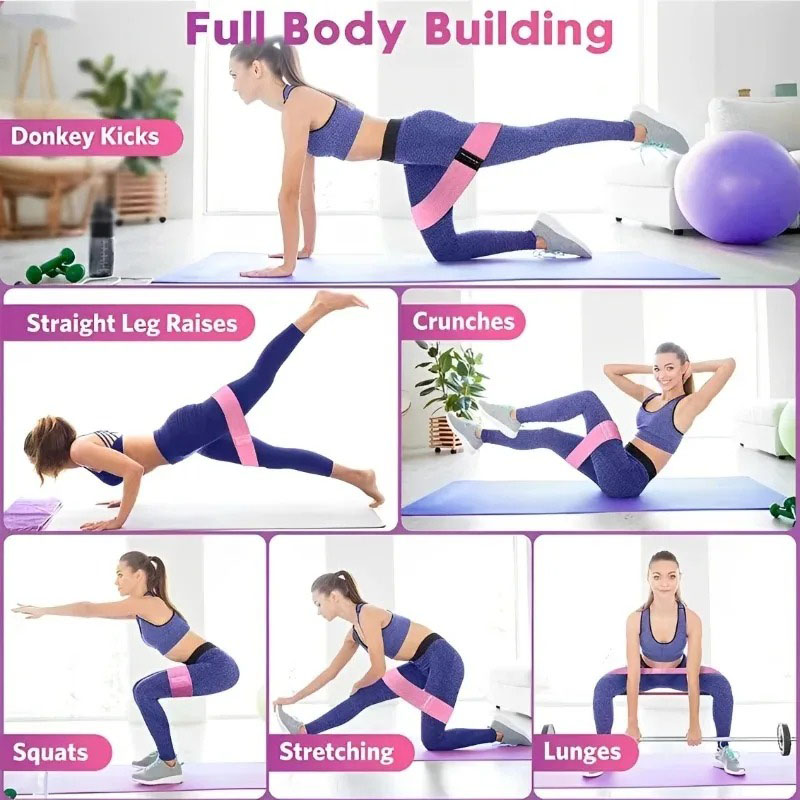 3-teiliges Set Stoff-Widerstan – Yoga Fitness Resistance Band Bewertung und Preis