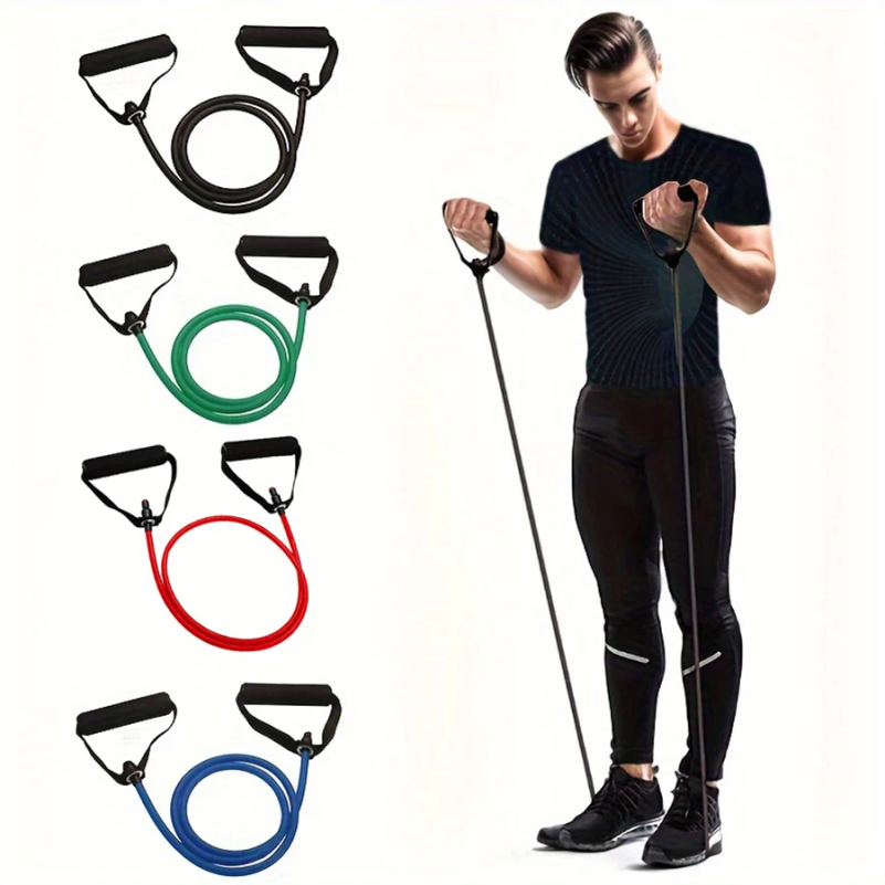 1 Stück 4-stufiges Widerstands – Yoga Fitness Resistance Band Bewertung und Preis